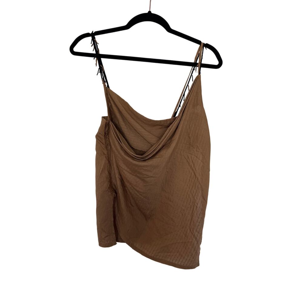NWT Zara Asymmetrical Open Back Cami Top, S